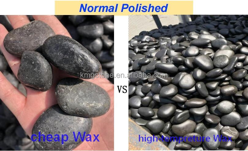 Sỏi đá sông hình bầu dục đánh bóng trang trí sân vườn không độc hại bền thân thiện môi trường