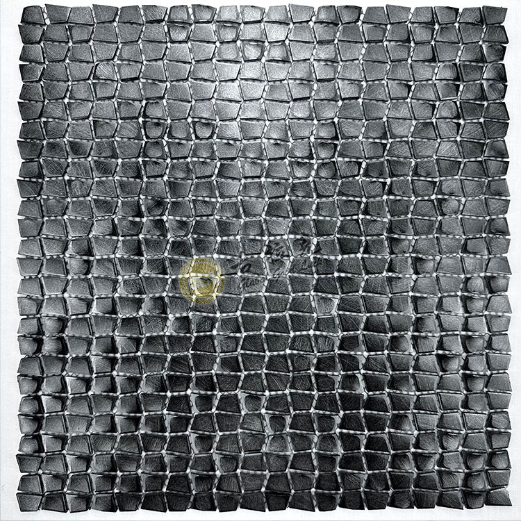 Gạch Mosaic Kim Loại Vuông Bề Mặt Bóng, Thiết Kế Hiện Đại, Chống Nước, Tùy Chọn Màu Sắc Cho Tường Nội Thất Căn Hộ