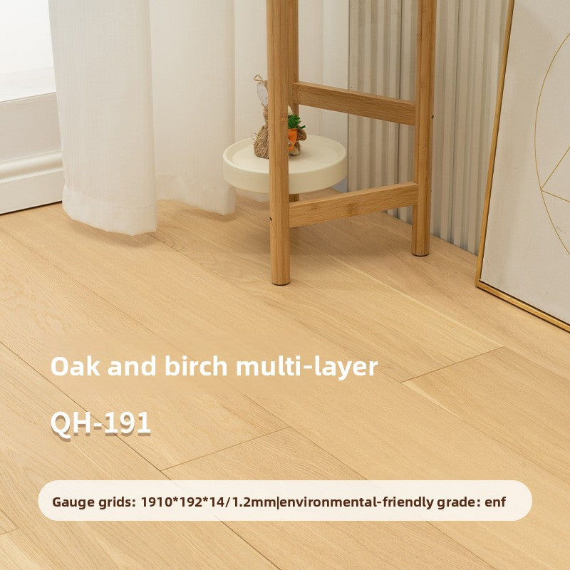Sàn gỗ kỹ thuật nhiều lớp gỗ sồi, lõi gỗ bạch dương, chịu nhiệt, hèm khóa, chống mài mòn, bền
