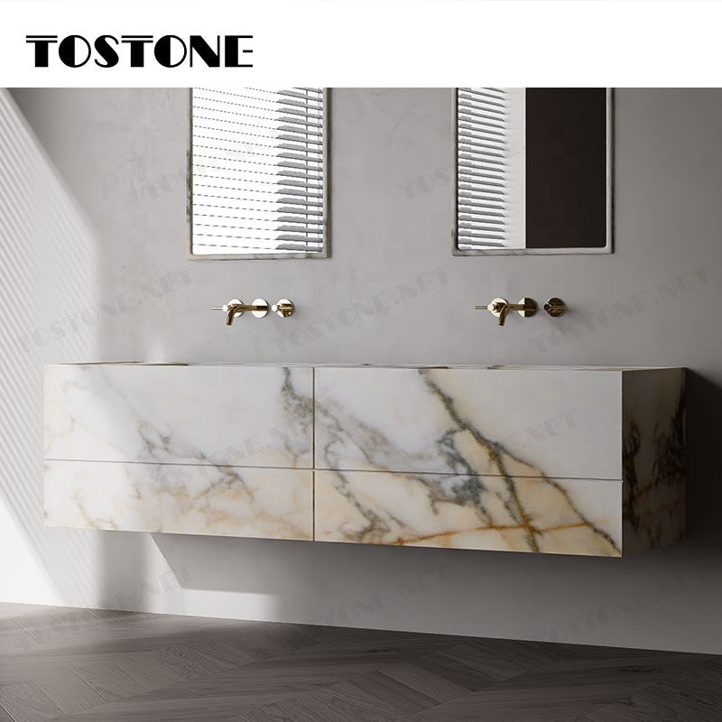 Tủ lavabo Tostone Contemporary Natural Phantom Marble Elegant