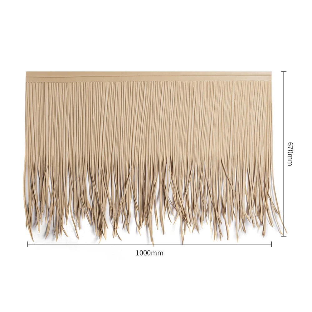 Fireproof Machine Made Artificial UV Resistant Waterproof Windproof Roof Thatch Tile 5-Year Warranty for Garden Pavilion Roofing