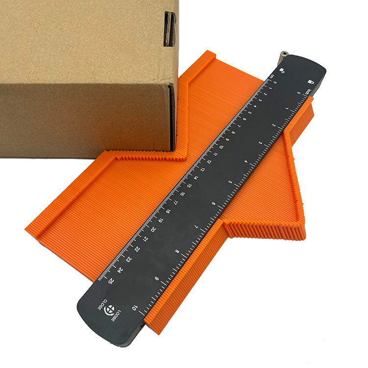 Bộ 3 thước đo đường viền 10+5+6 inch có khóa kèm thước đo góc