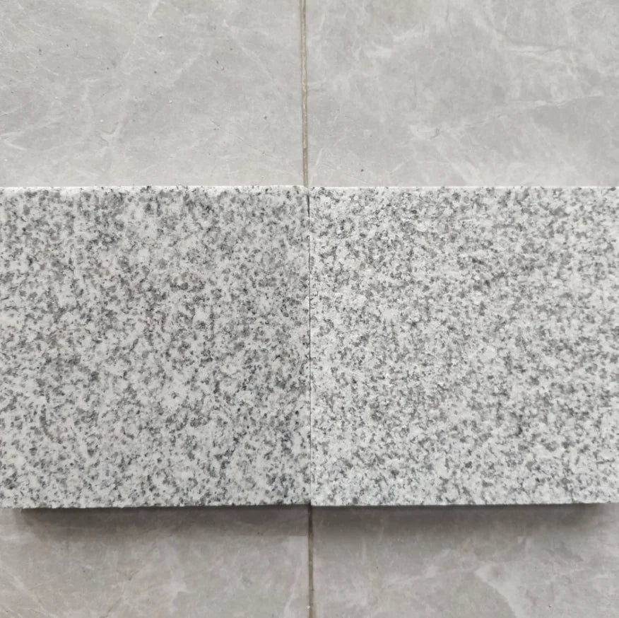 Gạch lát đường chống trượt đá granite xám đen