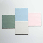 Gạch ốp tường bếp màu xám thô kiểu Pastel 15x15 bằng gốm tráng men trang trí