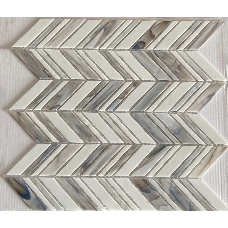 Gạch Mosaic Lục Giác Dài Bóng Trang Trí Bếp Sang