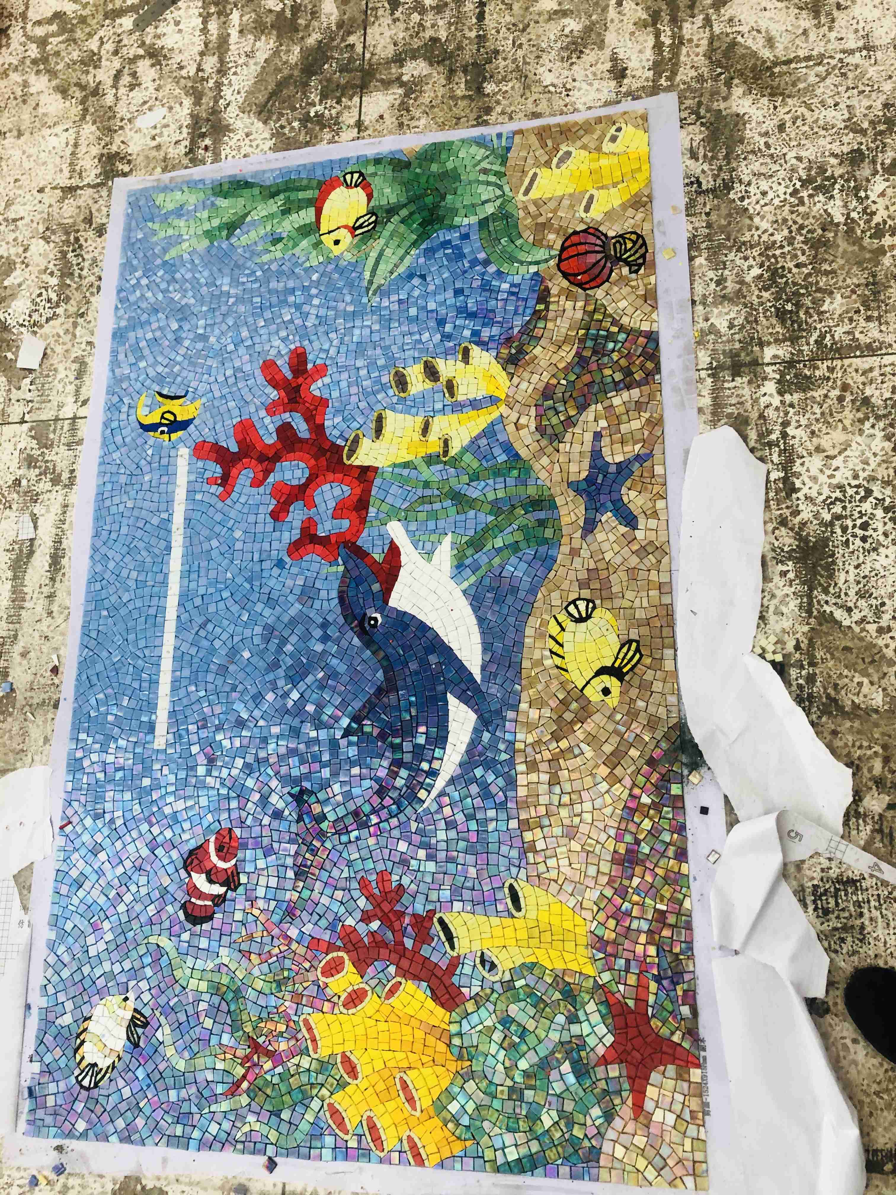 Gạch MOSAIC Hồ Bơi Gốm Sứ Hiện Đại Chống Trơn Ngoài Trời