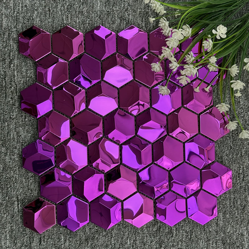 Vật liệu trang trí ốp tường phía sau bằng mosaic kim loại nội thất phong cách hiện đại, có khả năng cung cấp giải pháp thiết kế đồ họa