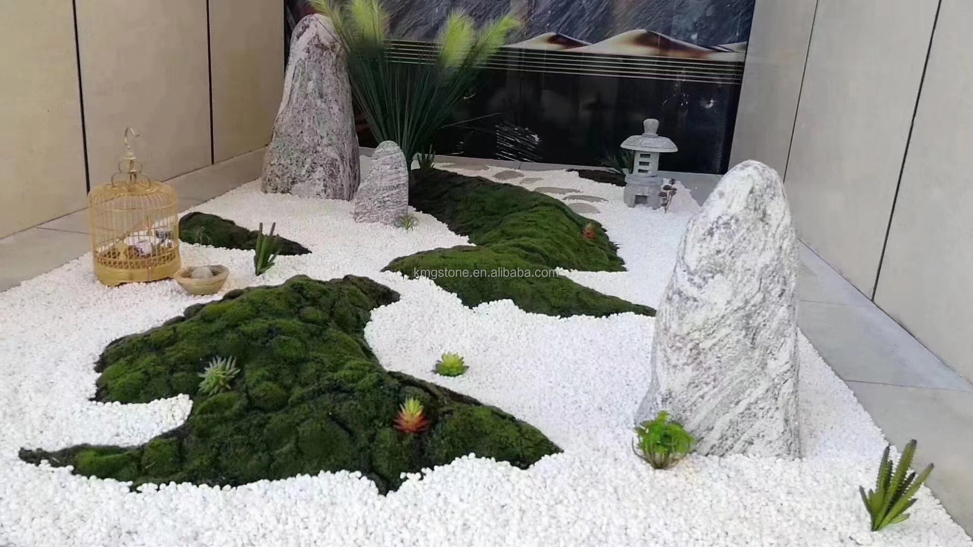 Đá cuội trắng tự nhiên cho lối đi sân vườn, cảnh quan & sỏi trang trí