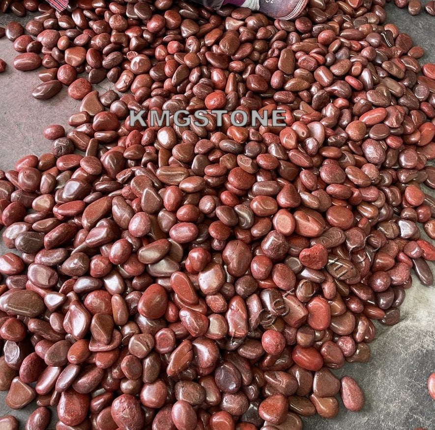 Đá Sông Cuội Tự Nhiên Đỏ Đánh Bóng Cao Giá Xuất Xưởng Trực Tiếp Dùng Cho Ứng Dụng Công Viên