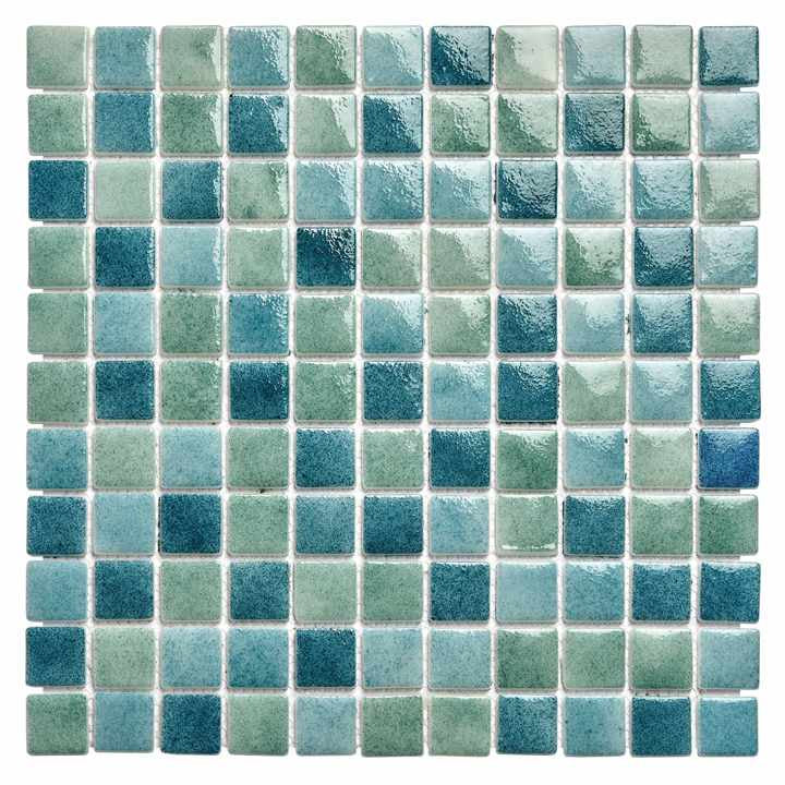 Gạch mosaic thủy tinh màu cầu vồng hiện đại dày 4mm cho hồ bơi biệt thự nhà tắm ốp tường sàn
