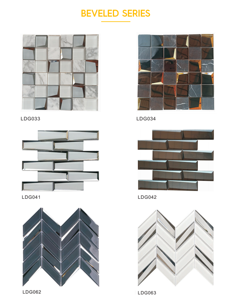 Gạch Kính Pha Lê Đá Mosaic Kiểu Subway Ánh Cầu Vồng Cho Tường Bếp