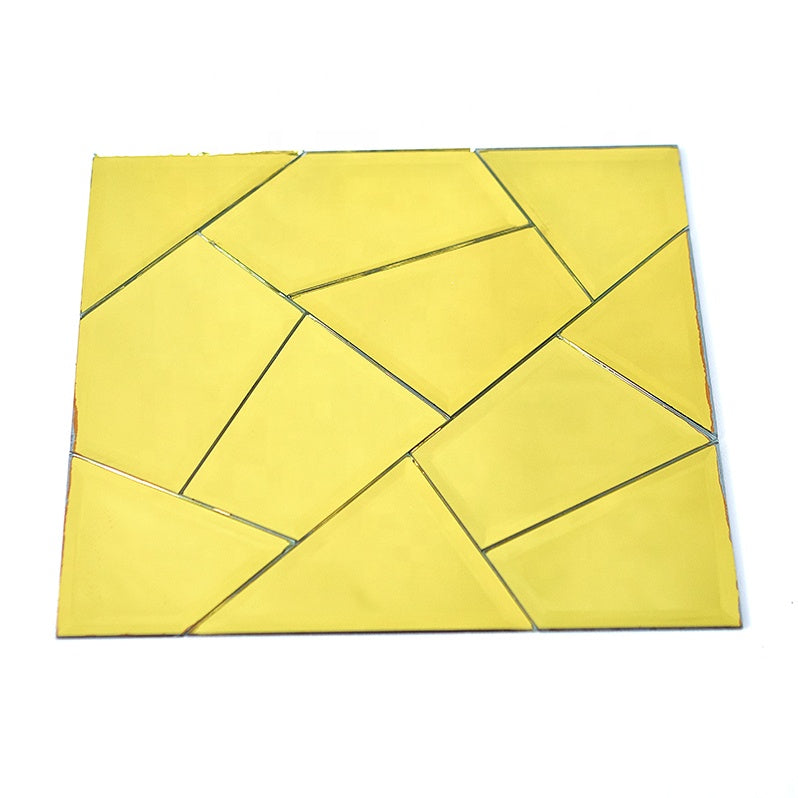 Gạch Mosaic Kính Pha Lê Hỗn Hợp Hiện Đại Trực Tiếp Từ Nhà Máy Dùng Cho Tường Nội Thất & Khách Sạn Sản Phẩm Chất Lượng Cao Cấp