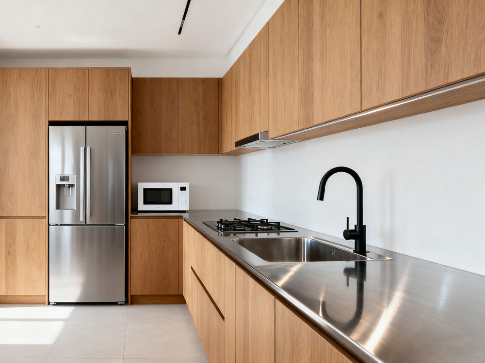 Tủ bếp đứng độc lập tùy chỉnh đế bồn rửa đôi inox 304 316 inox 304