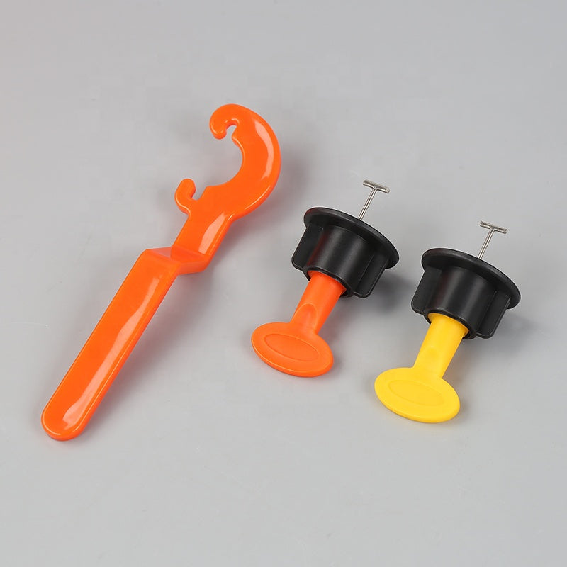 Bộ dụng cụ hệ thống cân bằng gạch gốm bằng thép không gỉ, khoảng cách chữ thập 1mm, tái sử dụng hiện đại