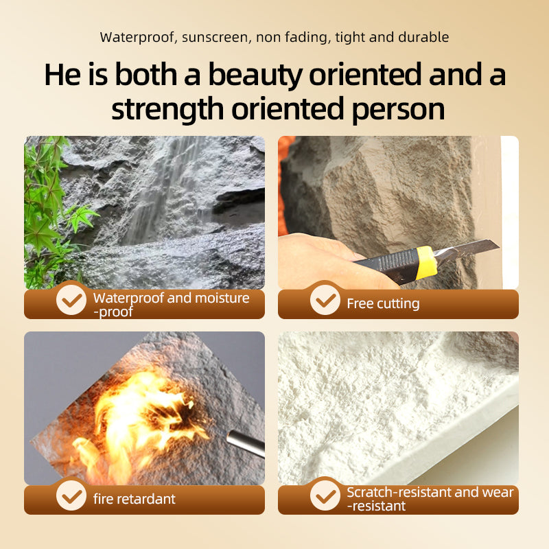 Tấm ốp tường Đá PU Vật liệu mới Nội ngoại thất