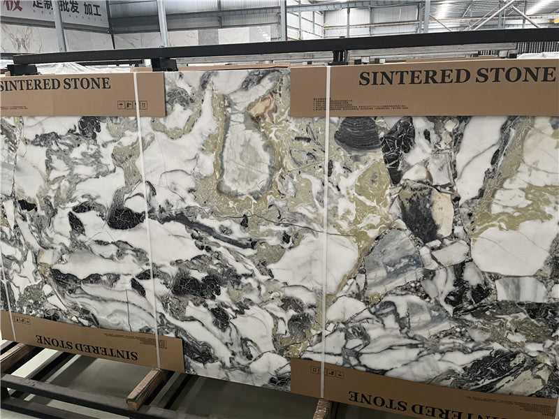 Tấm Đá Quartzit Ngọc Lạnh Vân Xanh 20mm cho Mặt Bàn Bếp