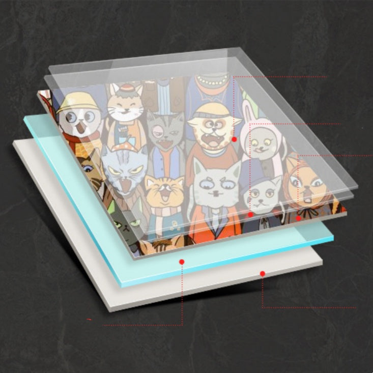 Gạch Ốp Tường Lớn Tùy Chỉnh Cho Phòng Tắm Chống Mài Mòn Men Mờ Hình Nền Anime Dễ Thương Thiết Kế Nghệ Thuật Cá Nhân Hóa Cho Khu Vực Khô Ráo