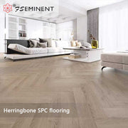 Sàn xương cá SPC Sàn PVC liên kết Lắp đặt dễ dàng bằng cách nhấp chuột Sử dụng trong nhà Nhà để xe Sàn nhựa đá cẩm thạch 5mm-8mm