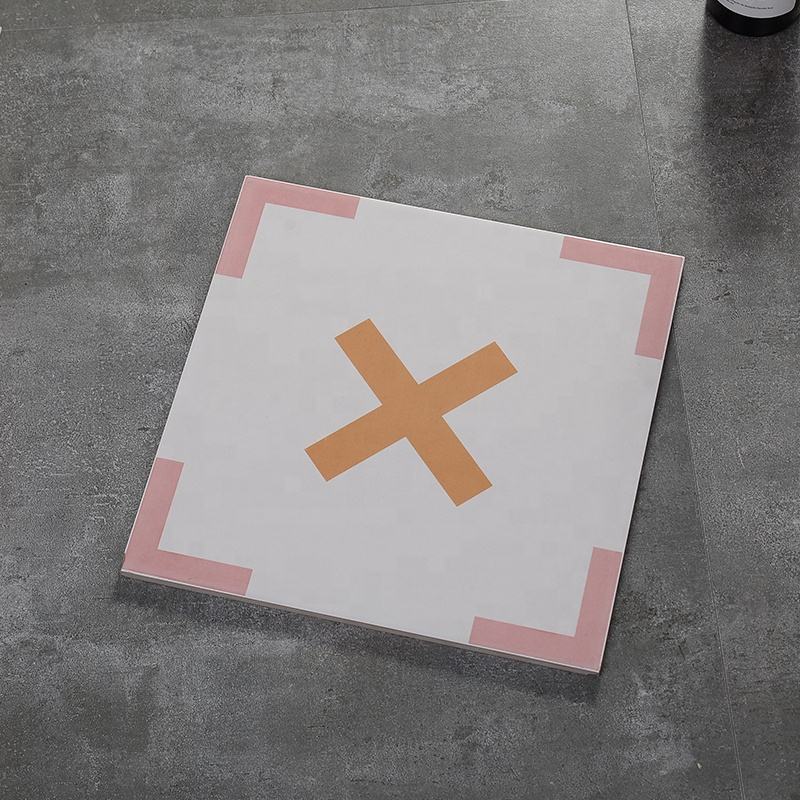 Thiết kế Gạch men Hồng Hiện đại 300x300mm Giá rẻ tại xưởng Gạch sứ họa tiết hoa đầy màu sắc Chống trượt cho sàn tường phòng tắm