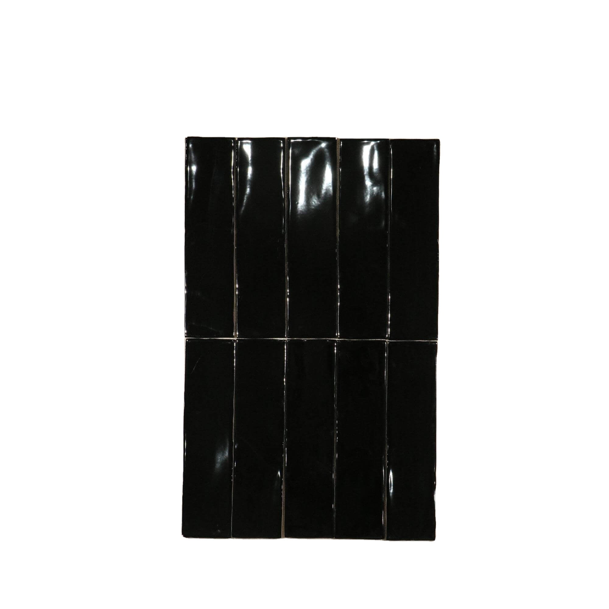 Gạch mosaic gốm sứ trang trí tường kiểu gạch thẻ cạnh lượn sóng