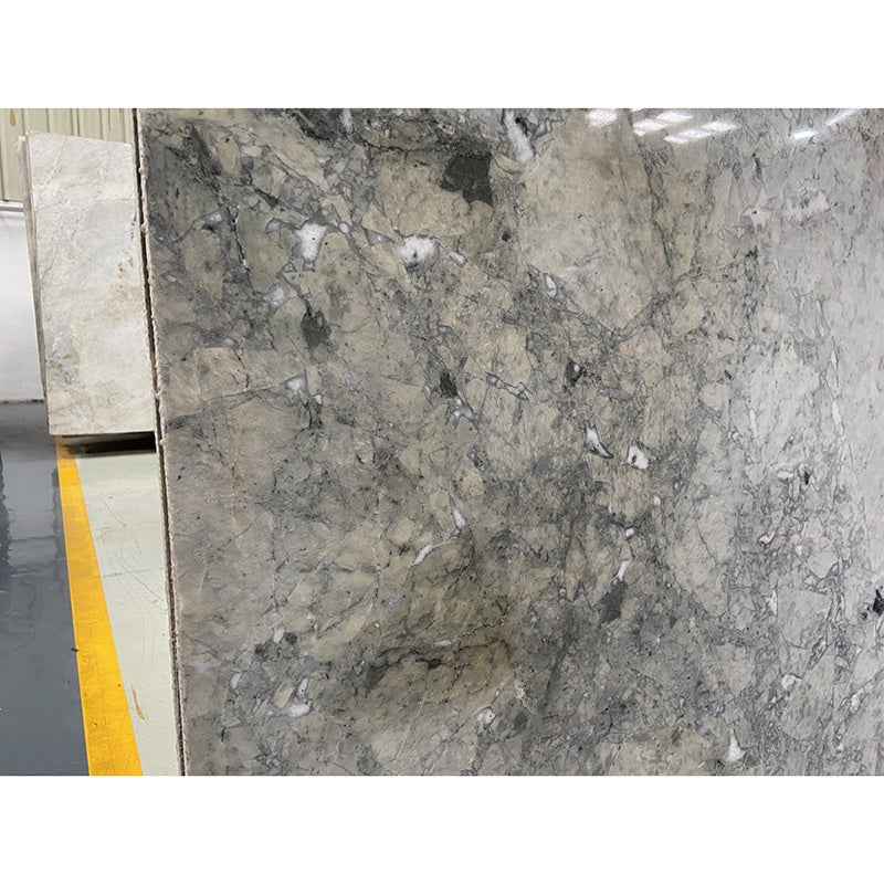 Đá Marble Tự Nhiên Ý, Tấm Lớn Đá Cẩm Thạch Xám, Bề Mặt Đánh Bóng Kiểu Đá Phiến, Trang Trí Tường Sàn Nội Thất