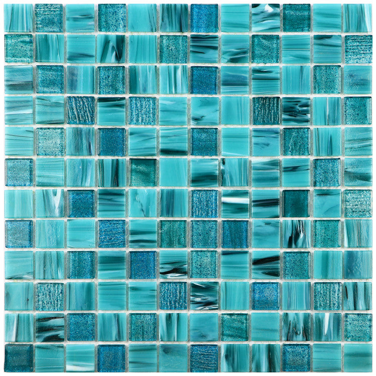 Gạch Mosaic Kính Xanh Lá Cây Hồ Bơi Dạng Dải Trung Quốc Óng Ánh Pha Lê Xanh Ngọc Chịu Nhiệt Trang Trí Nội Thất