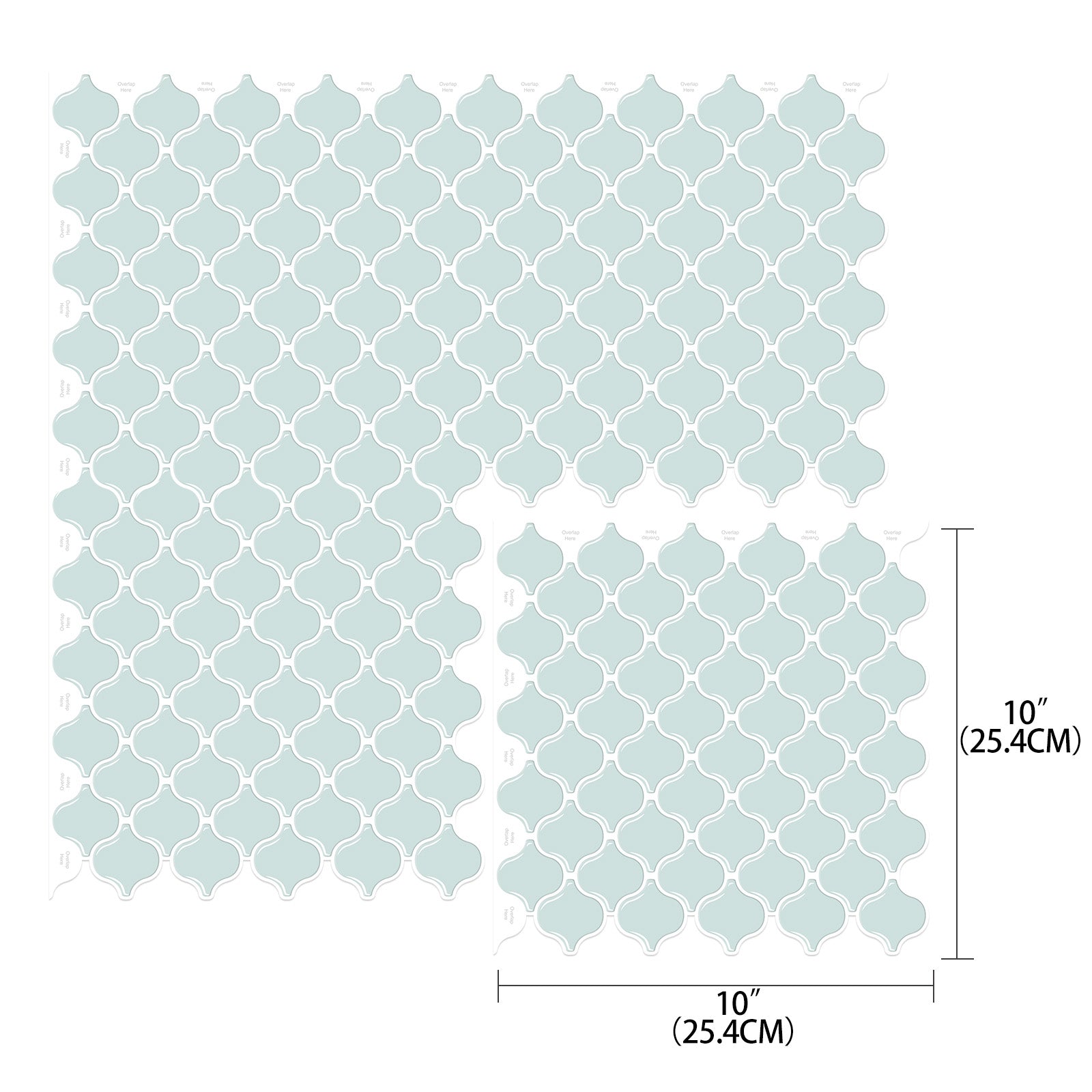 Gạch Dán Tường Trang Trí Tự Dính Mới Ra Mắt của Jorunn Màu Xanh Dương cho Phòng Tắm và Nhà Bếp Lớn