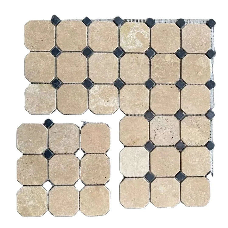 Gạch Mosaic Đá Tự Nhiên Xanh Lá Trang Trí Nhà Cửa và Sàn Phòng Tắm