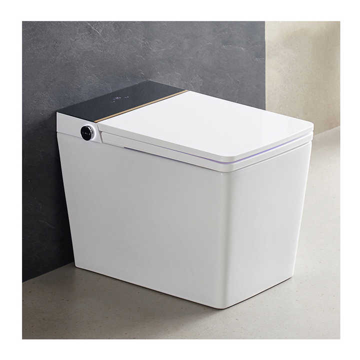Bồn cầu thông minh lắp sàn CUPC, hoạt động tự động, xả nước, bồn cầu vuông điện, bồn cầu thông minh bằng gốm