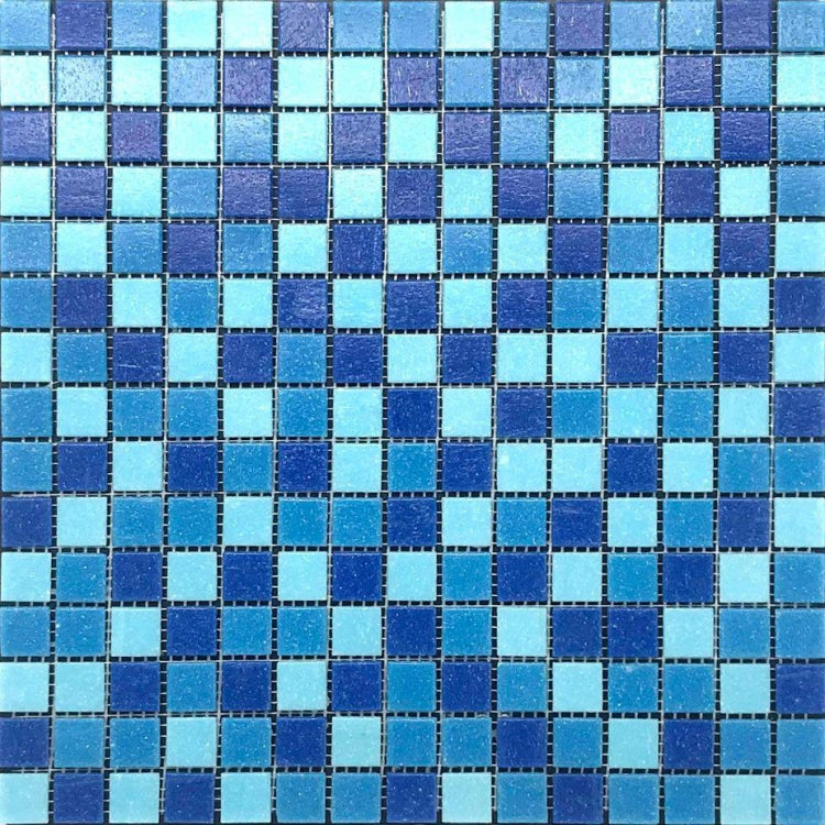 Bán Trực Tiếp Từ Nhà Sản Xuất Gạch Mosaic Kính Pha Lê Mới Màu Xanh Lam Cho Tường Nền Phòng Tắm