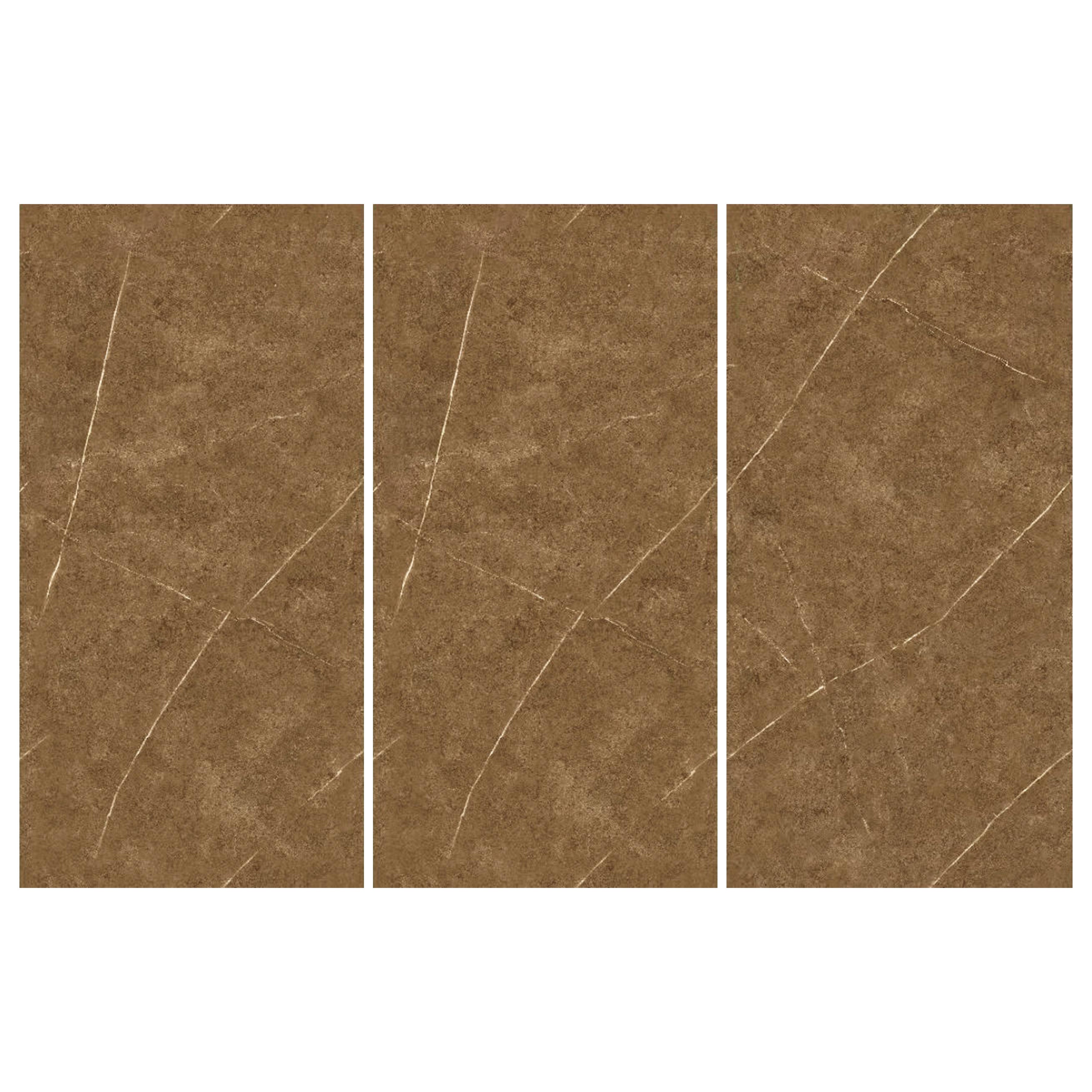 Gạch Lát Sàn 600x1200 Vân Đá Cẩm Thạch Vàng Sang Trọng Hiện Đại Chống Trơn Trượt Kiểu Gạch Nung Cho Phòng Khách, Khách Sạn, KTV