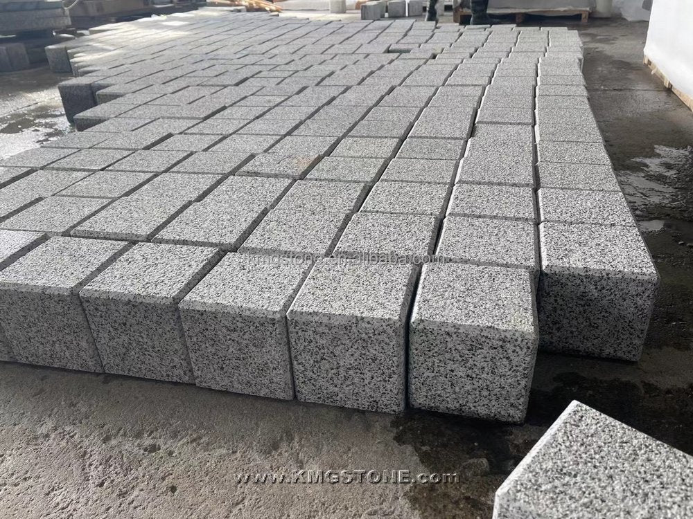 Đá Granite Khò Lửa G603 Xám Nhạt Thảm Lát Đá Cuội Gạch Lát Sàn Ngoài Trời Đánh Bóng Đá Bo Vỉa Hè Khối Đá Tự Nhiên