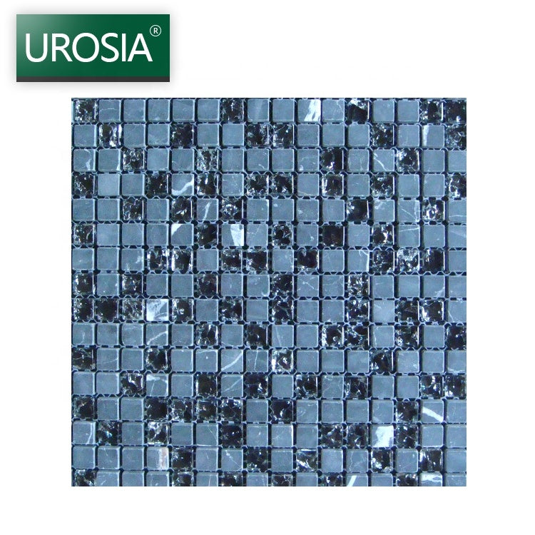 Phật Sơn Sot Sale Gạch mosaic kính vuông màu xanh dương nhạt cho hồ bơi, ốp tường bếp, nền tường nhà vệ sinh