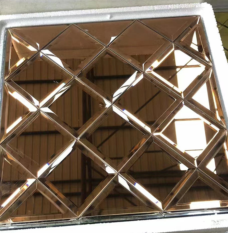 Gạch Mosaic Kính Pha Lê Hỗn Hợp Hiện Đại Trực Tiếp Từ Nhà Máy Dùng Cho Tường Nội Thất & Khách Sạn Sản Phẩm Chất Lượng Cao Cấp