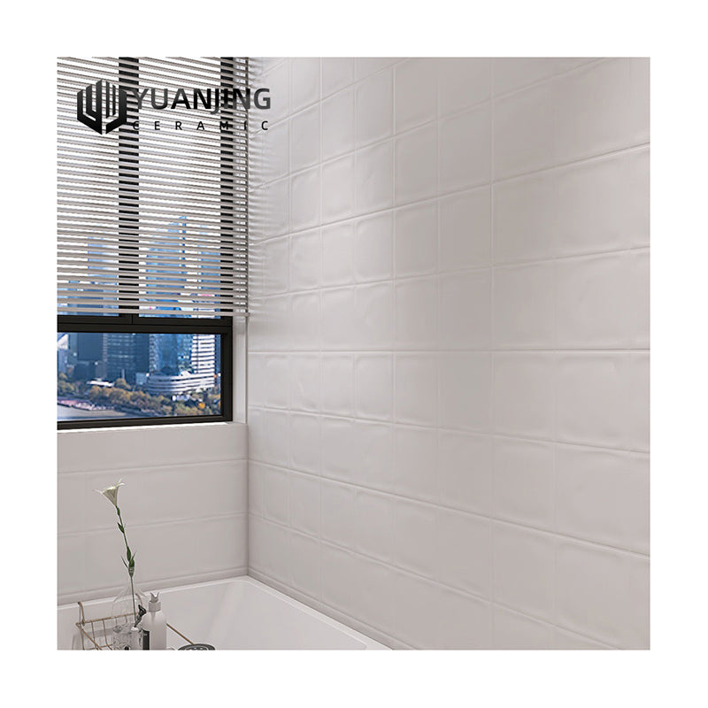 Gạch Gốm Sứ Ốp Lát Đa Sắc Họa Tiết Lưới Lồi Lõm Bề Mặt Men Bóng Nhẹ Cho Tường Và Sàn Nhà Bếp, Phòng Tắm, Ban Công