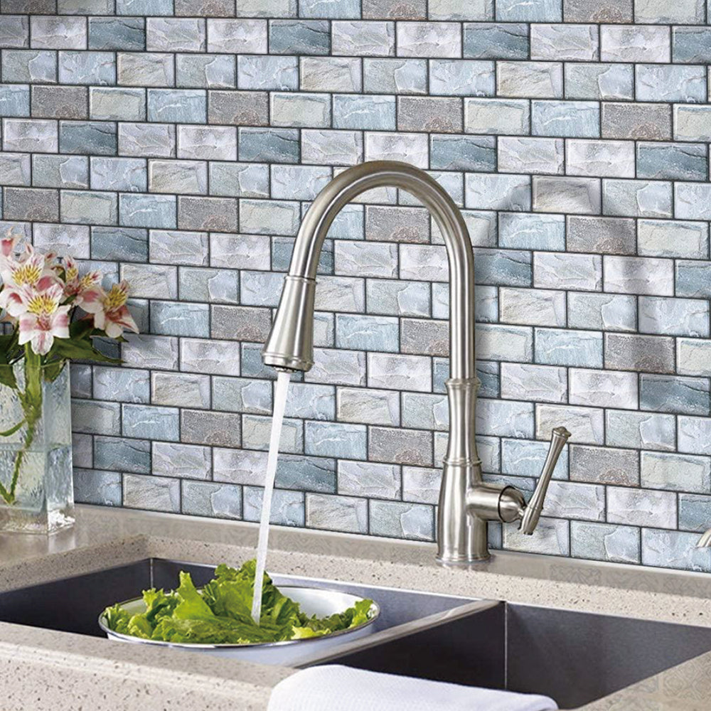 Gạch ốp tường Mosaic 3D bóc dán bếp