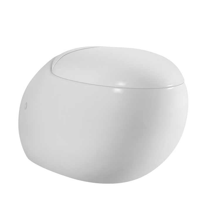 Bồn cầu treo tường bằng gốm hình quả trứng thiết kế thông minh cho phò – Daisan Store