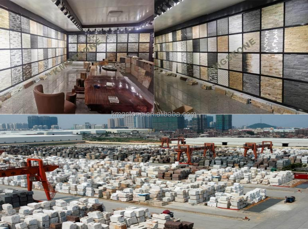 Đá ốp sa thạch trắng tự nhiên dạng đá rời dùng cho gạch ngoại thất, đá mặt tiền tự nhiên