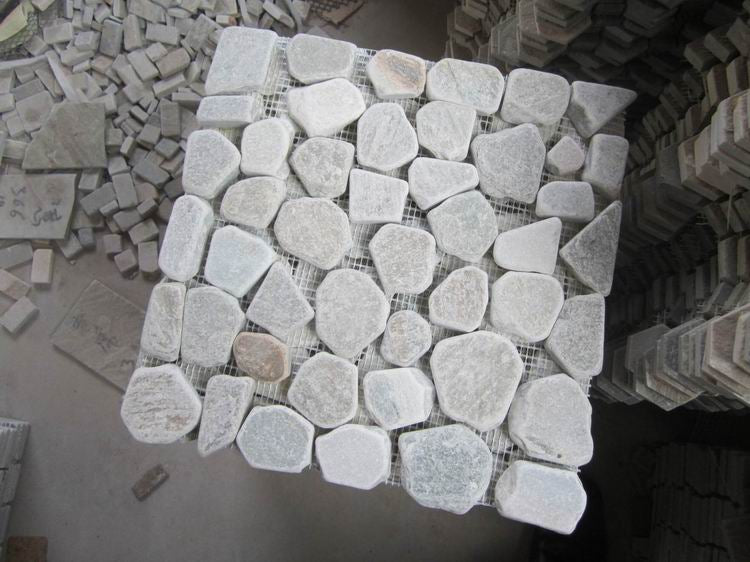 Gạch Mosaic Gốm Sứ Kiểu Parquet Hiện Đại Hình Dạng Ngẫu Nhiên Màu Vàng Nâu Tự Nhiên, Thiết Kế Đồ Họa dùng cho Tường Sàn Phòng Khách