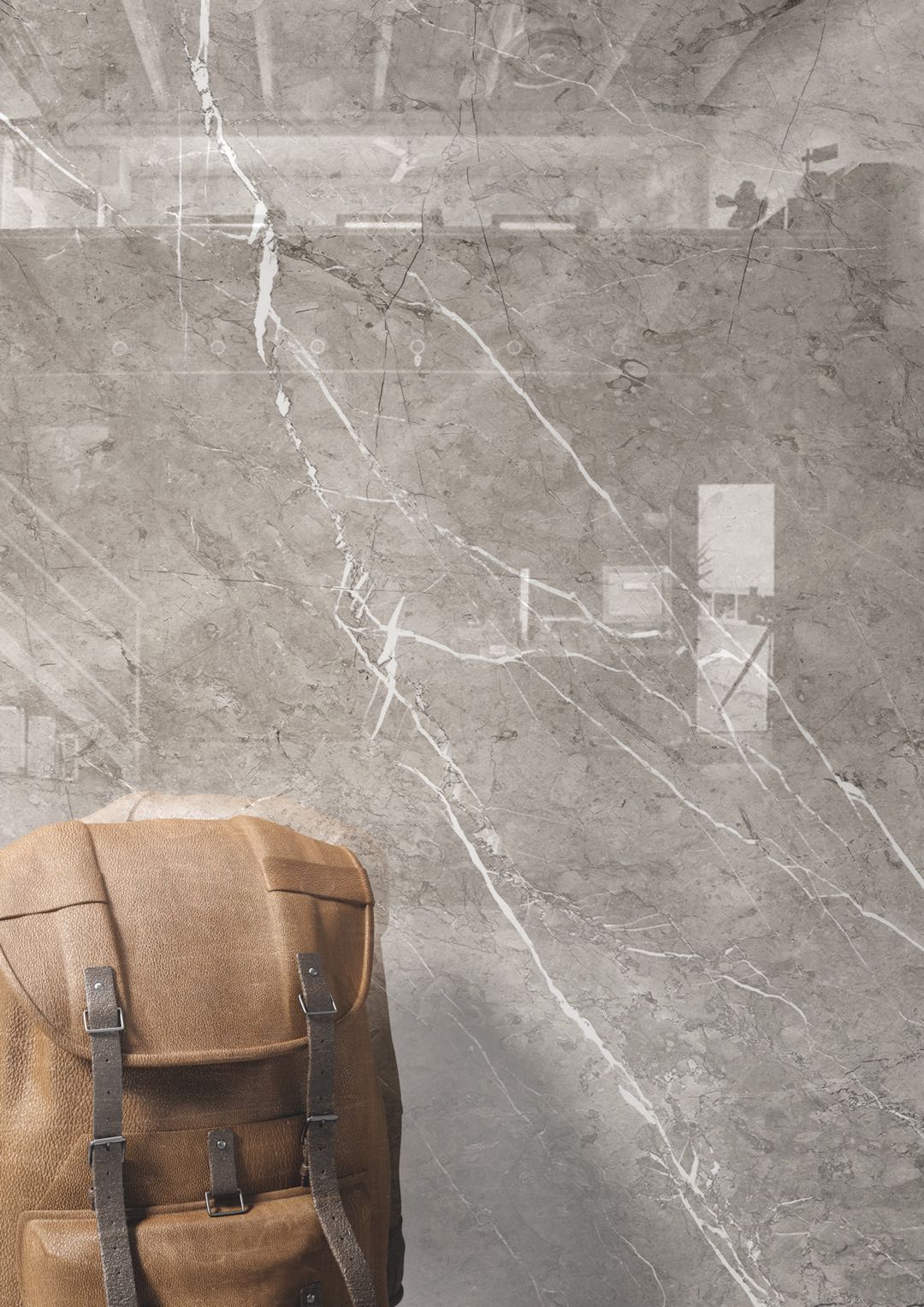 Tấm Sứ Porcelain Đánh Bóng Xám Could Dora Lát Sàn