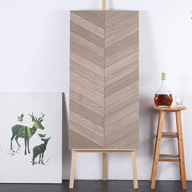 Gạch lát sàn Ceramic Porcelain kích thước lớn 600x1200 vân gỗ xương cá chống thấm chống trượt bền dùng cho nội thất bề mặt men bóng đánh bóng