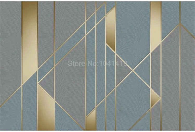 Custom 3D Wall Mural Modern Simple Geometric Line Photo Wallpaper Living Room TV Sofa Bedroom Wall Painting Papel De Parede 3 D