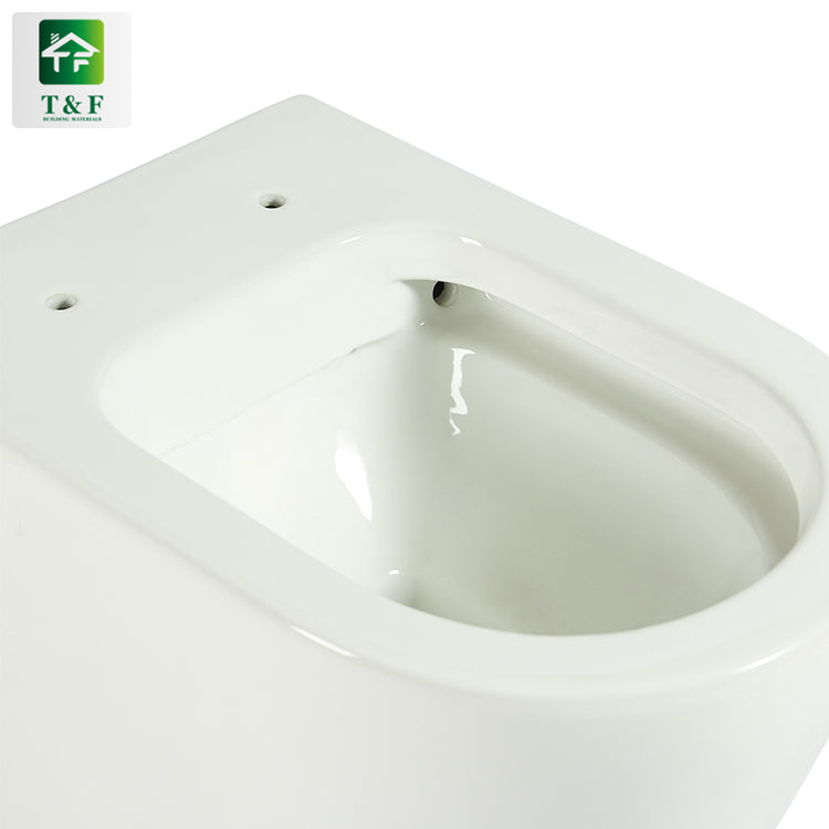 Bồn Cầu Hai Khối Sứ Trắng Xả Siphon P-Trap