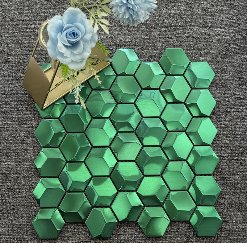 Vật liệu trang trí ốp tường phía sau bằng mosaic kim loại nội thất phong cách hiện đại, có khả năng cung cấp giải pháp thiết kế đồ họa