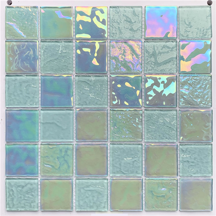 Gạch Mosaic Kính Trang Trí Tường Nội Thất Màu Hồng Tinh Khiết