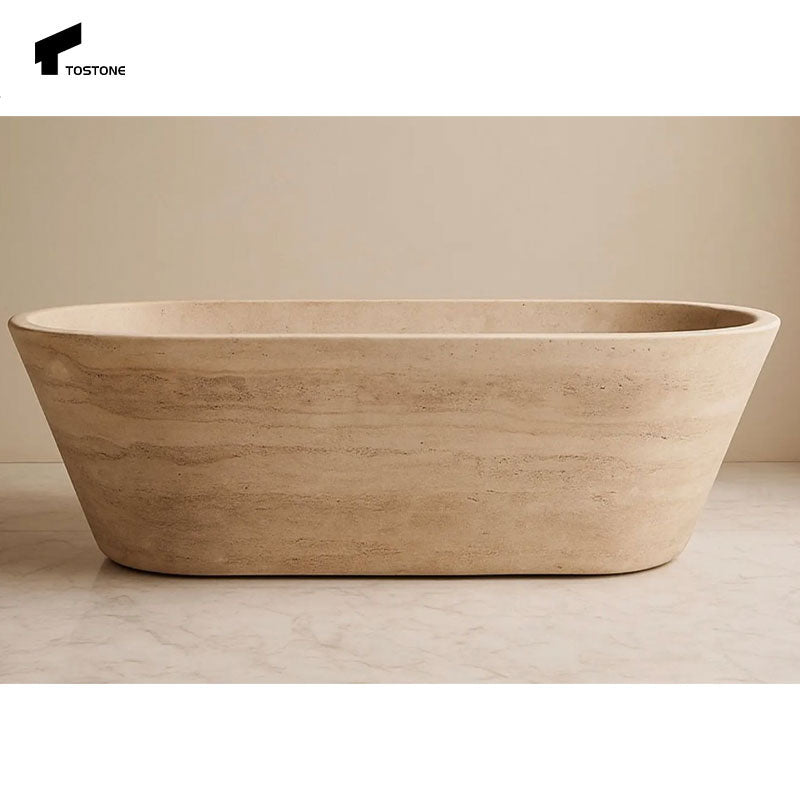 Bồn tắm Tostone Oval Travertine - Sang trọng và Tinh tế