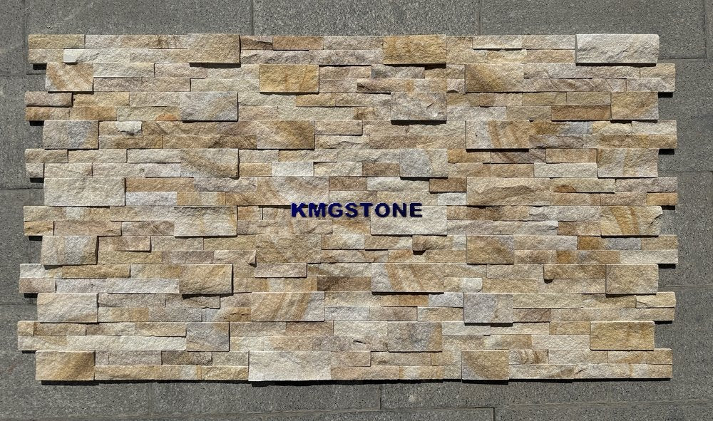 Gạch Ốp Tường Đá Phiến Trang Trí Tự Nhiên Ghép Nối Ngoài Trời Hiện Đại Màu Vàng Chanh Dễ Lắp Đặt Dùng Cho Khách Sạn & Biệt Thự - Hàng Mới Về