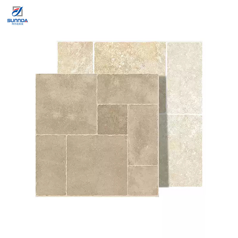 Đá lát sân đỗ xe đồng chất 600x600mm dày 12/18mm bán sỉ cho cầu thang, lát thô ngoài trời, sàn ngoại thất