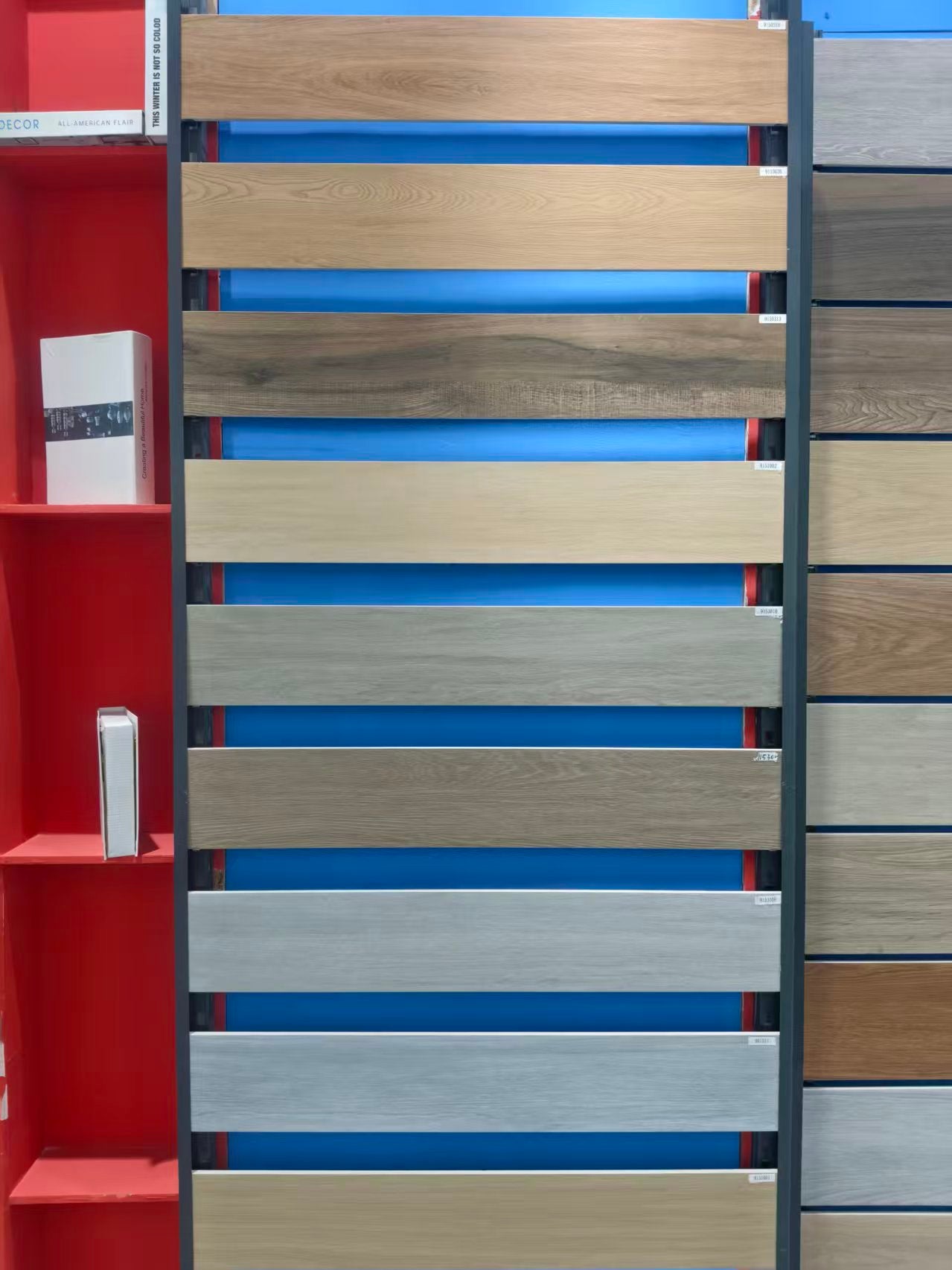 Gạch Ceramic Vân Gỗ Thiết Kế Truyền Thống Dùng Cho Tường Nội Thất, Gạch Bóng Thô Mộc Bền Chắc Cho Phòng Tắm, Nhà Bếp, Khách Sạn