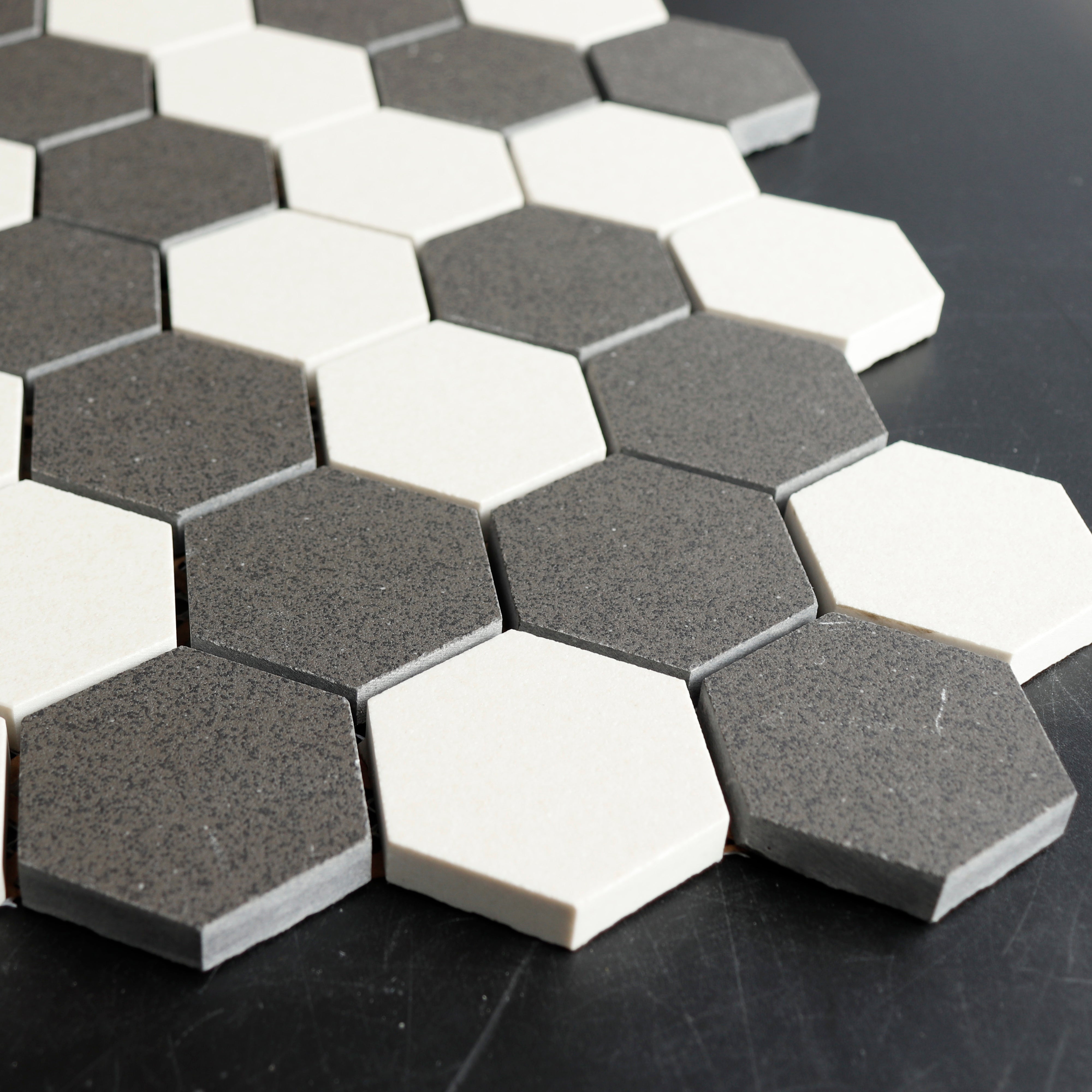 Gạch ốp sàn và tường mosaic sứ hình lục giác mờ chống trượt 30 x 30 cm của Nhà sản xuất Foshan Trung Quốc